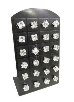 8mm Square Cubic Zirconia Earrings