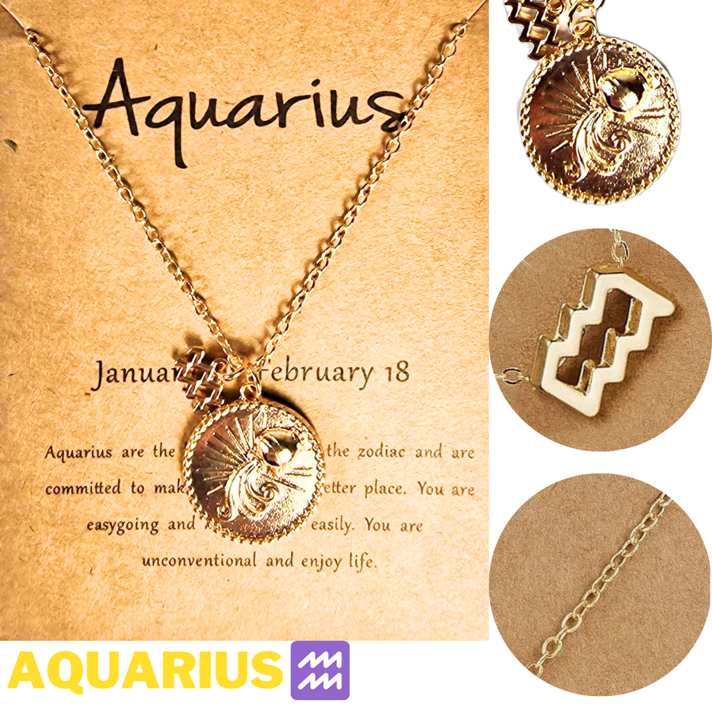 buy Zodiac Art Coin Constellation Necklace