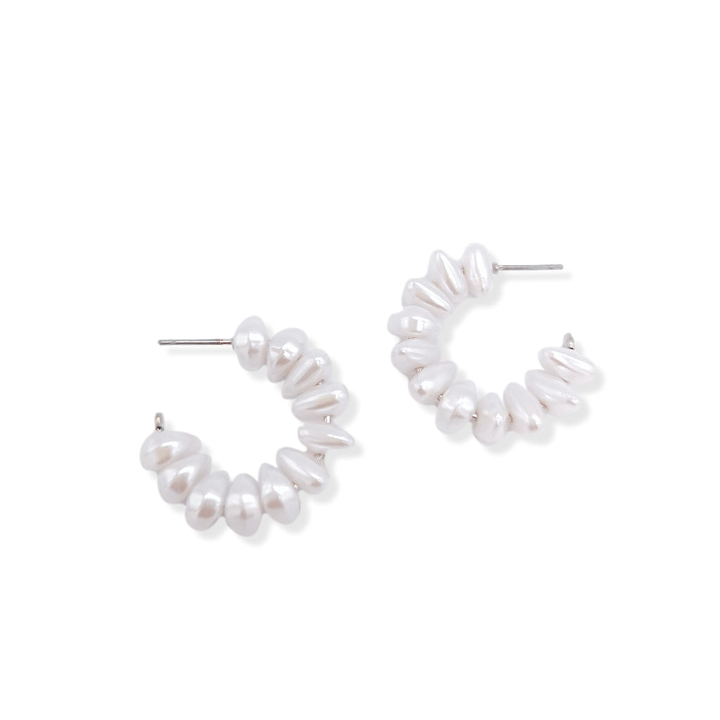 Faux Pearl Beaded Cuff Earring