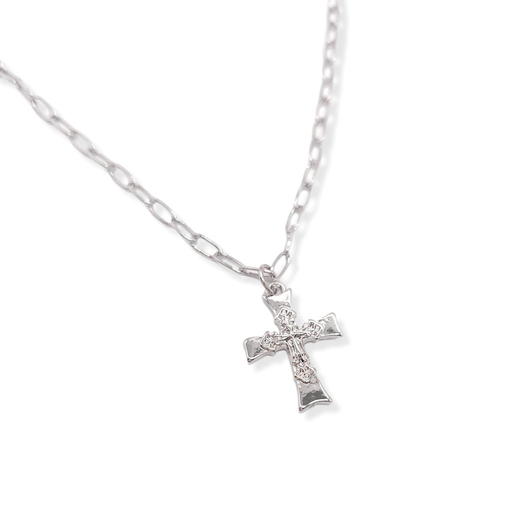 Mini Layered Cross Chain Necklace