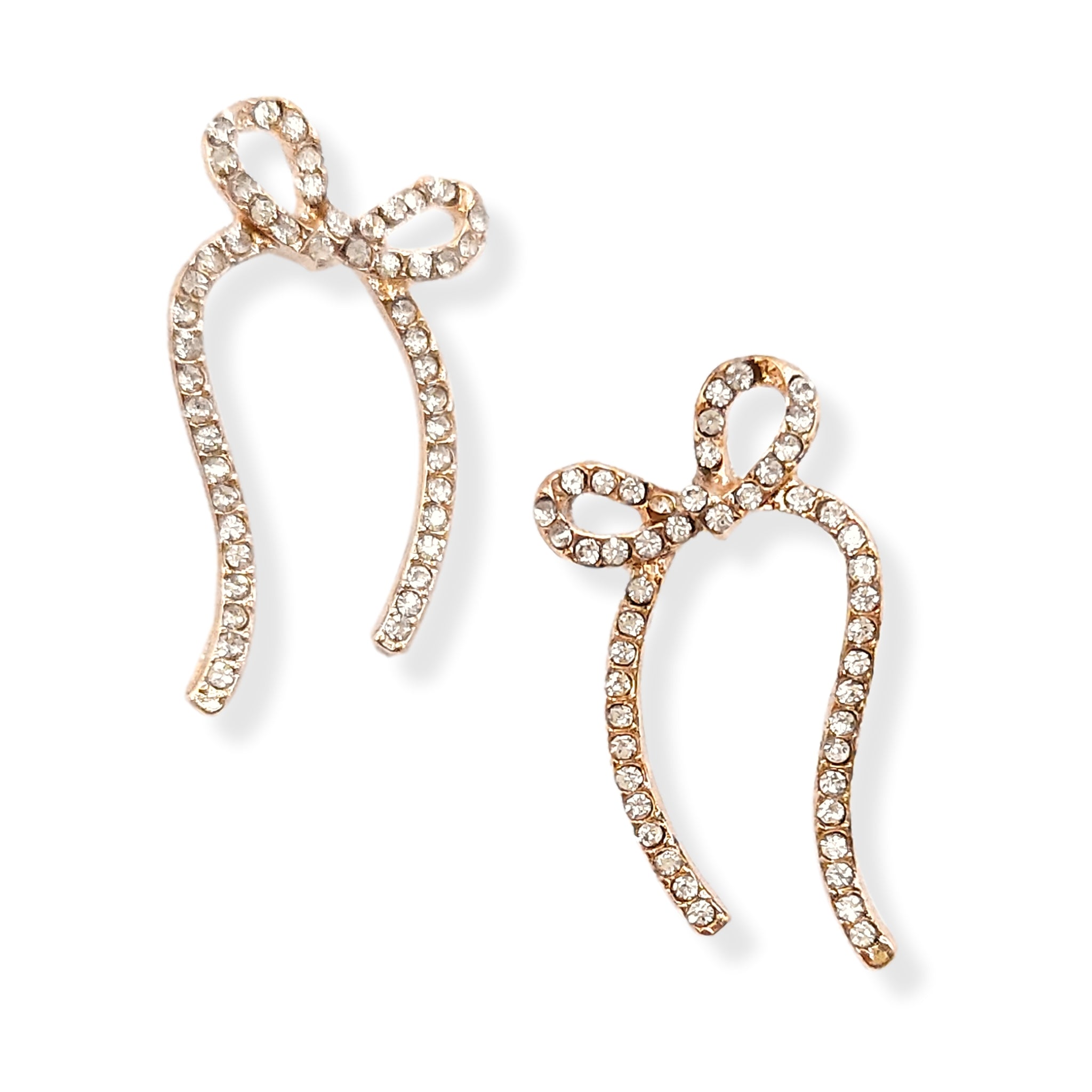 thumbnail image 2 of Bow Earrings Dangle Gold Bow Earrings For Women Bow Tassel Chain Earrings Ribbon Bow Dangle Earrings Bowknot Long Earrings Gold Silver Statement Earrings ( Gold Bow Dangle Earrings Gold 2 of 11