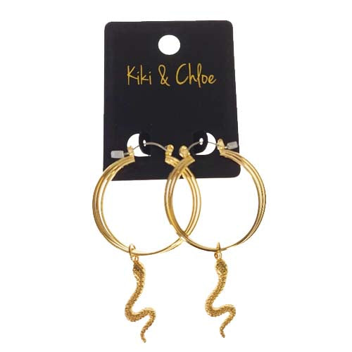 Kiki & Chloe Snake Hoop Earrings