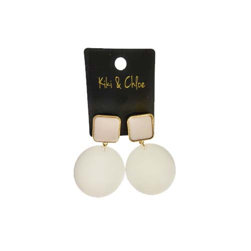 Kiki & Chloe Large Dangle Disc Earrings