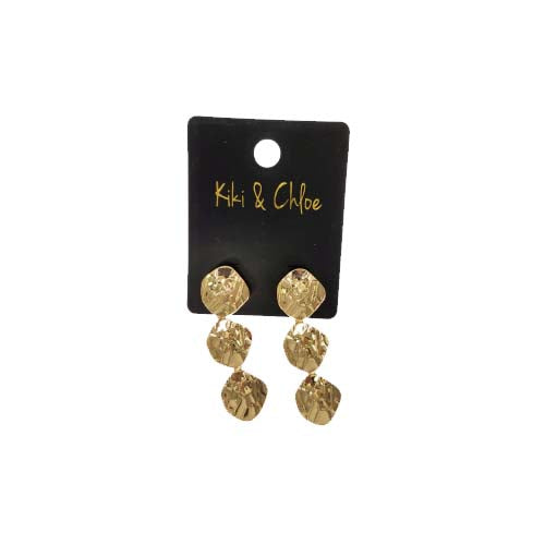 Kiki & Chloe Gold Dangle Disc Earrings