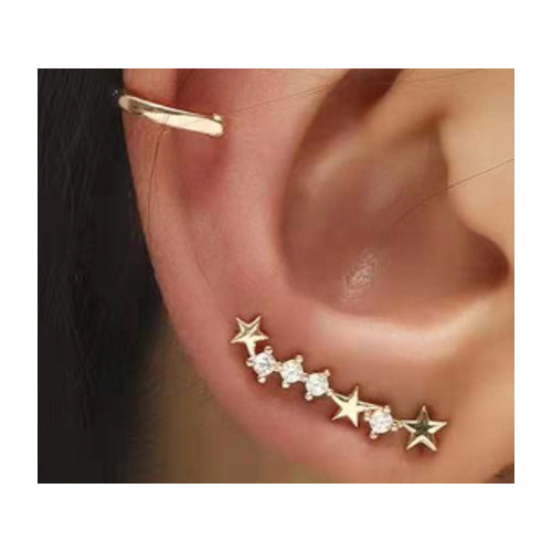 Crystal Star Ear Cuff