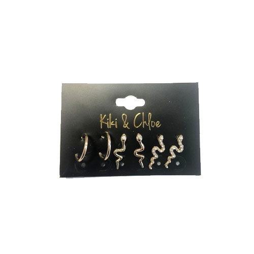 Kiki & Chloe 3pk Snake Earrings