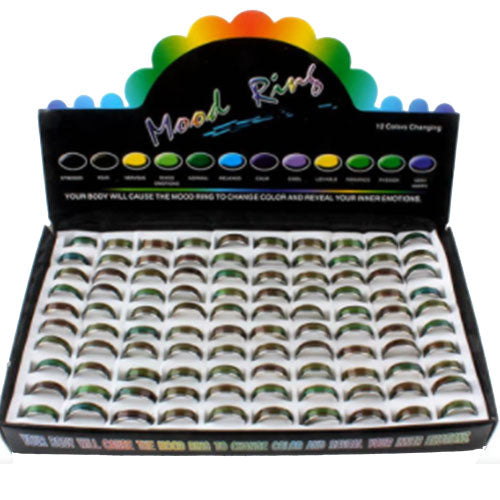 Box of 100 Mood Rings