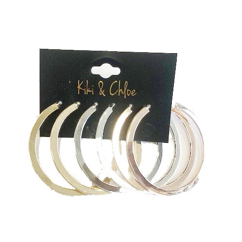 Kiki & Chloe 3pk Hoop Earrings