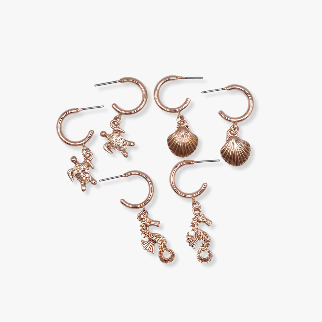 Kiki & Chloe 3pk Beach Life Earrings