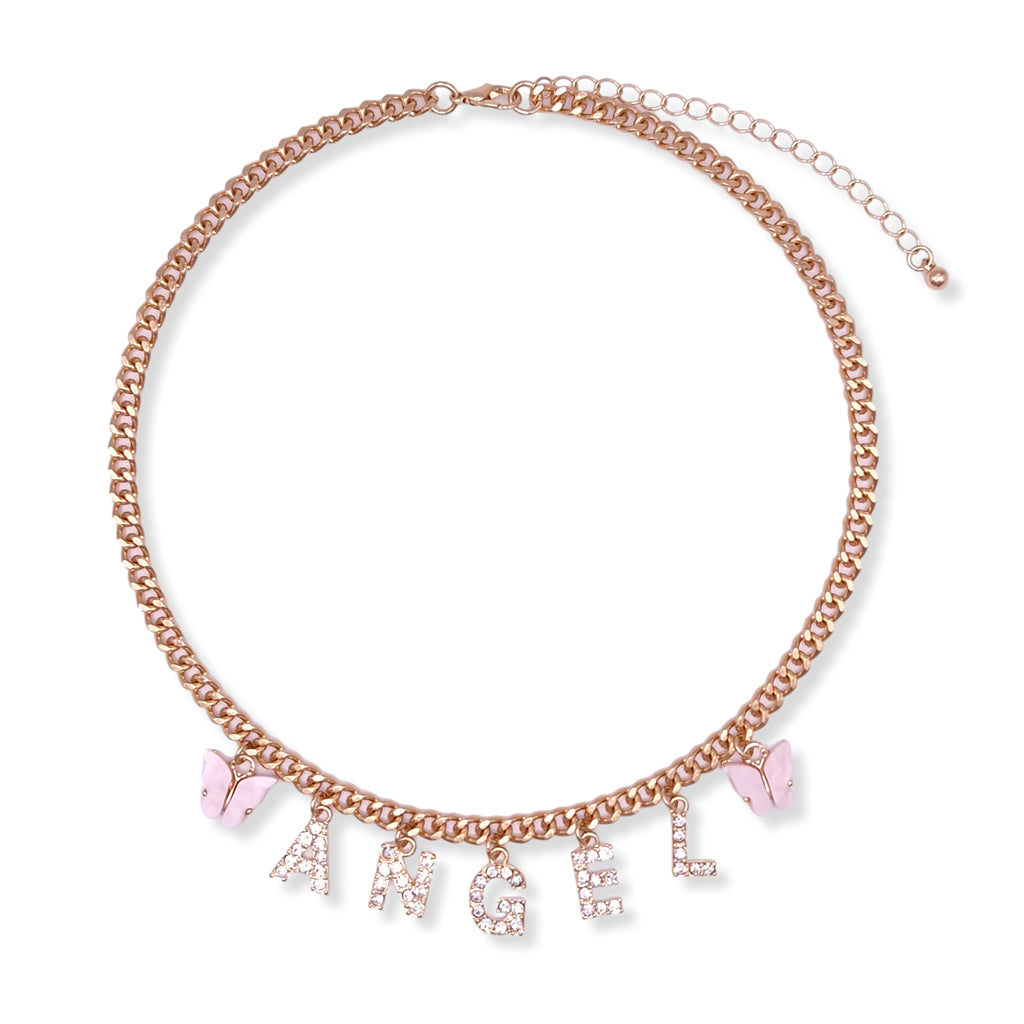 Kiki & Chloe Gold Angel Choker