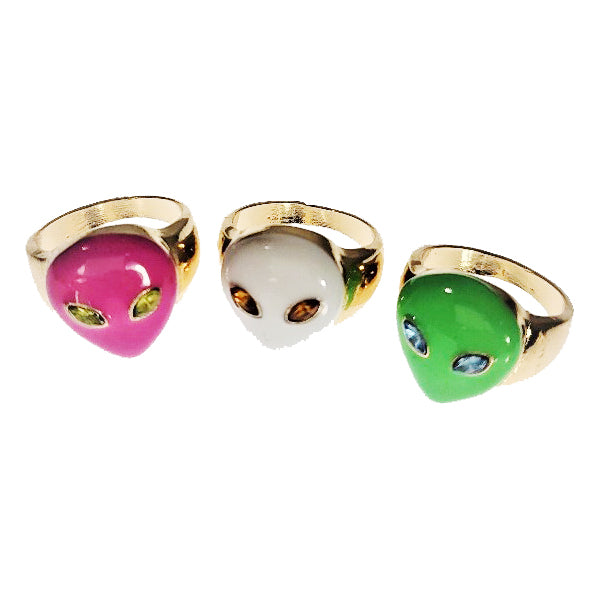 Alien Enamel Rings