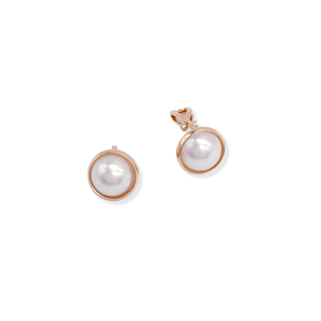 Kiki & Chloe Gold Pearl Clip-on Earrings