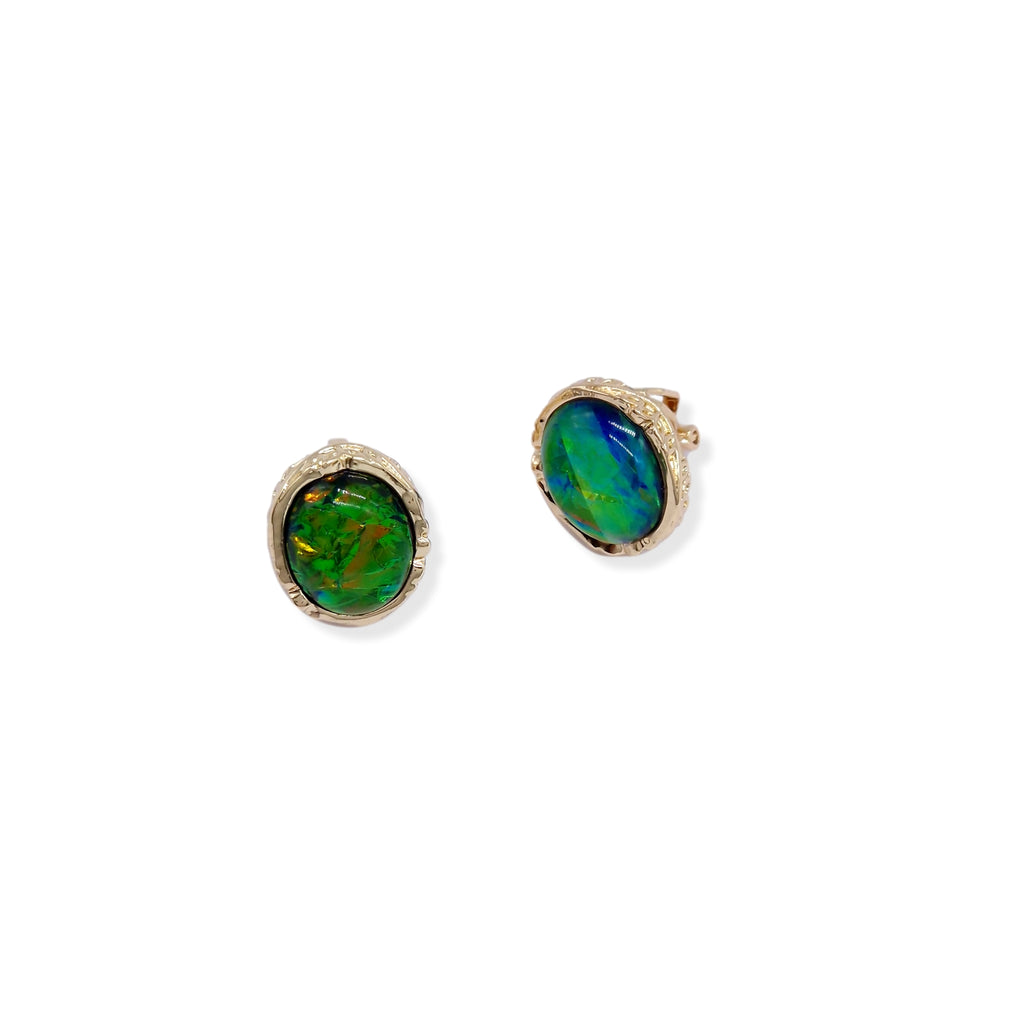 Kiki & Chloe Gold Opal Clip-on Earrings