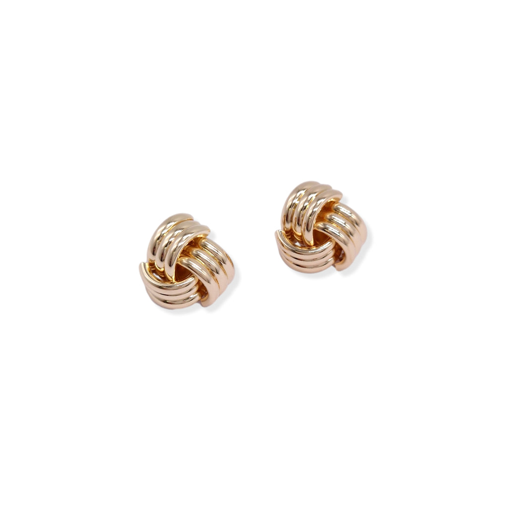 Kiki & Chloe Gold Knot Clip-on Earrings