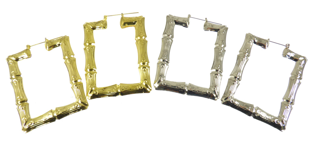 Square Bamboo Earrings