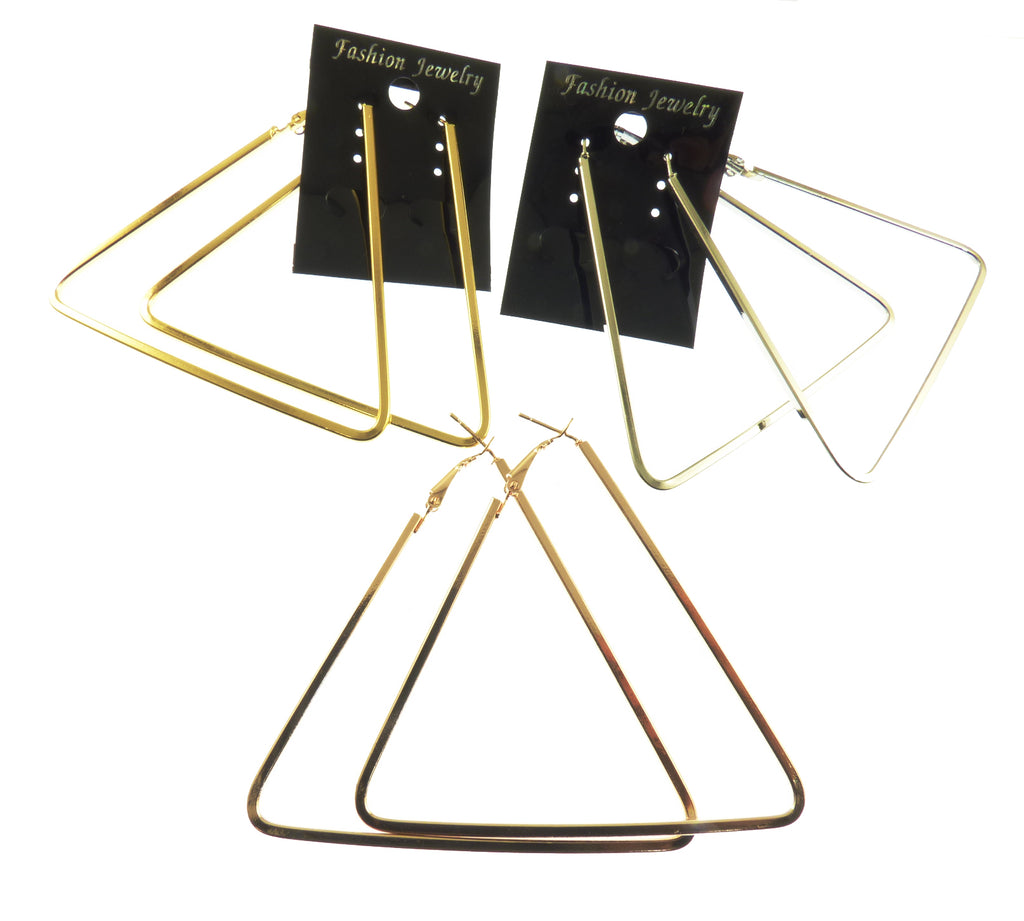 Triangle Hoop Earrings
