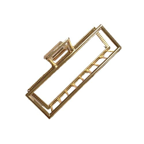 9cm Gold Rectangle Hair Clamp