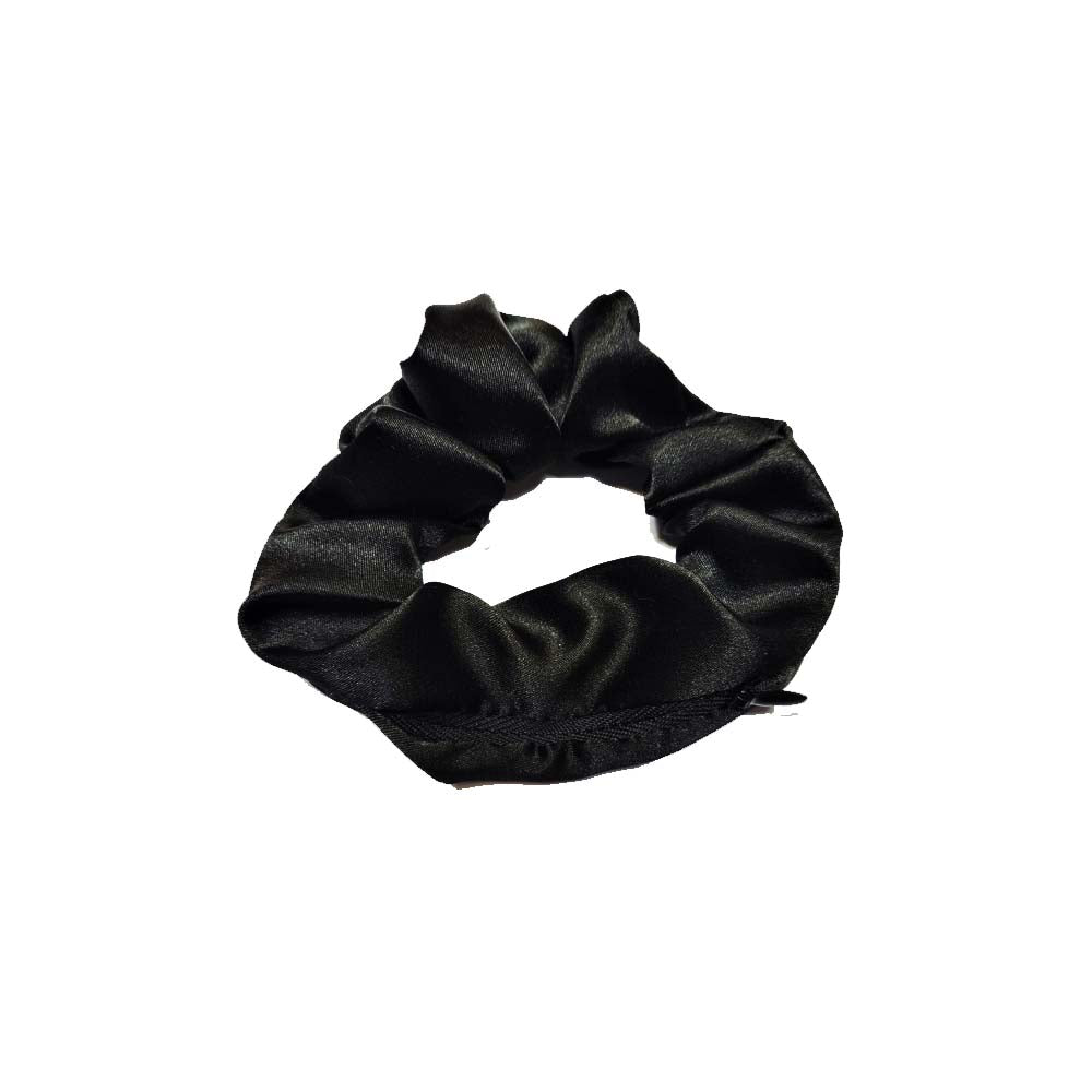 Black Zipper Scrunchie